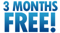 three months free